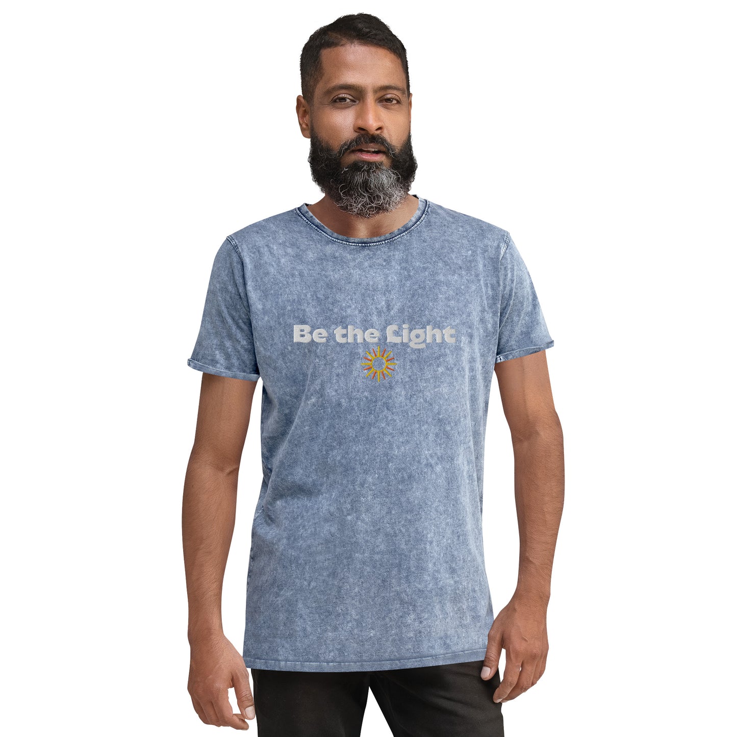 Be the Light Denim T-Shirt - TRIPLE-A