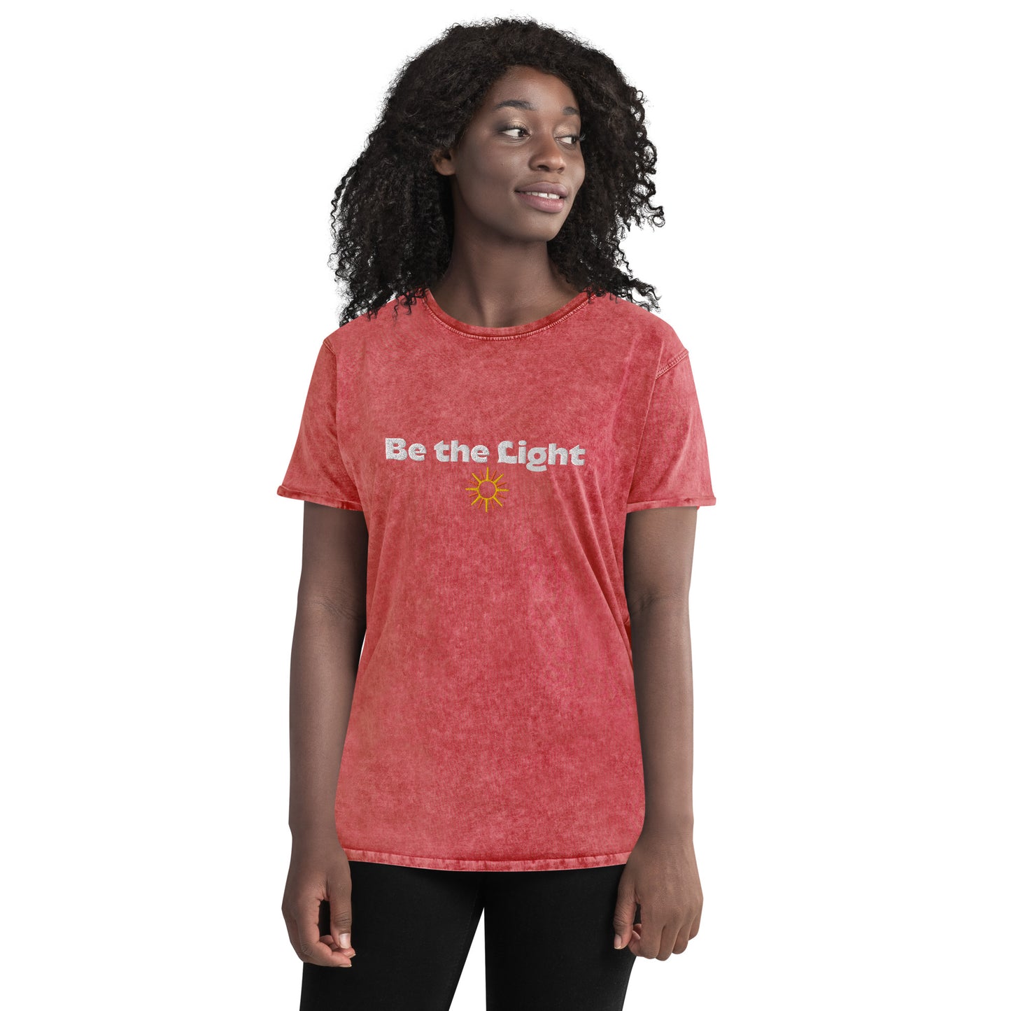 Be the Light Denim T-Shirt - TRIPLE-A