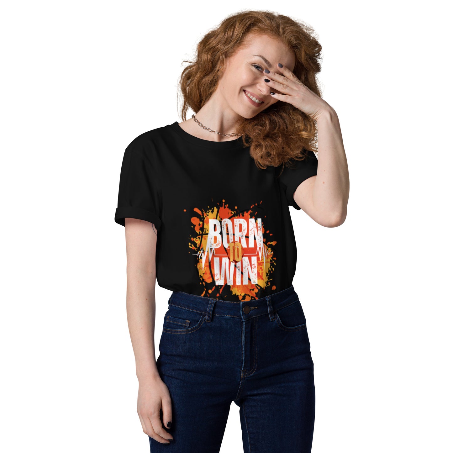 BORN TO WIN- Unisex organic cotton t-shirt - TRIPLE-A