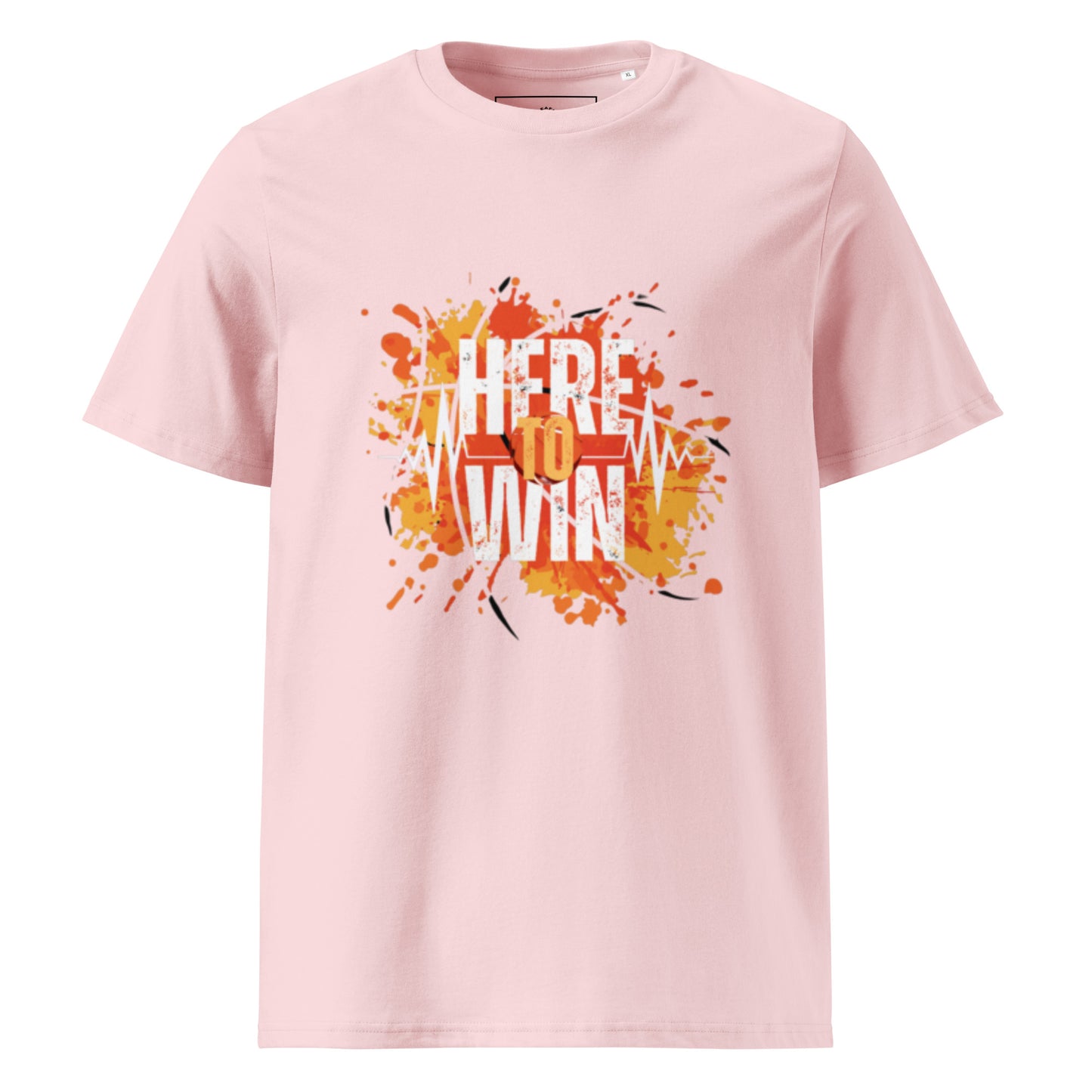 HERE TO WIN- Unisex organic cotton t-shirt - TRIPLE-A