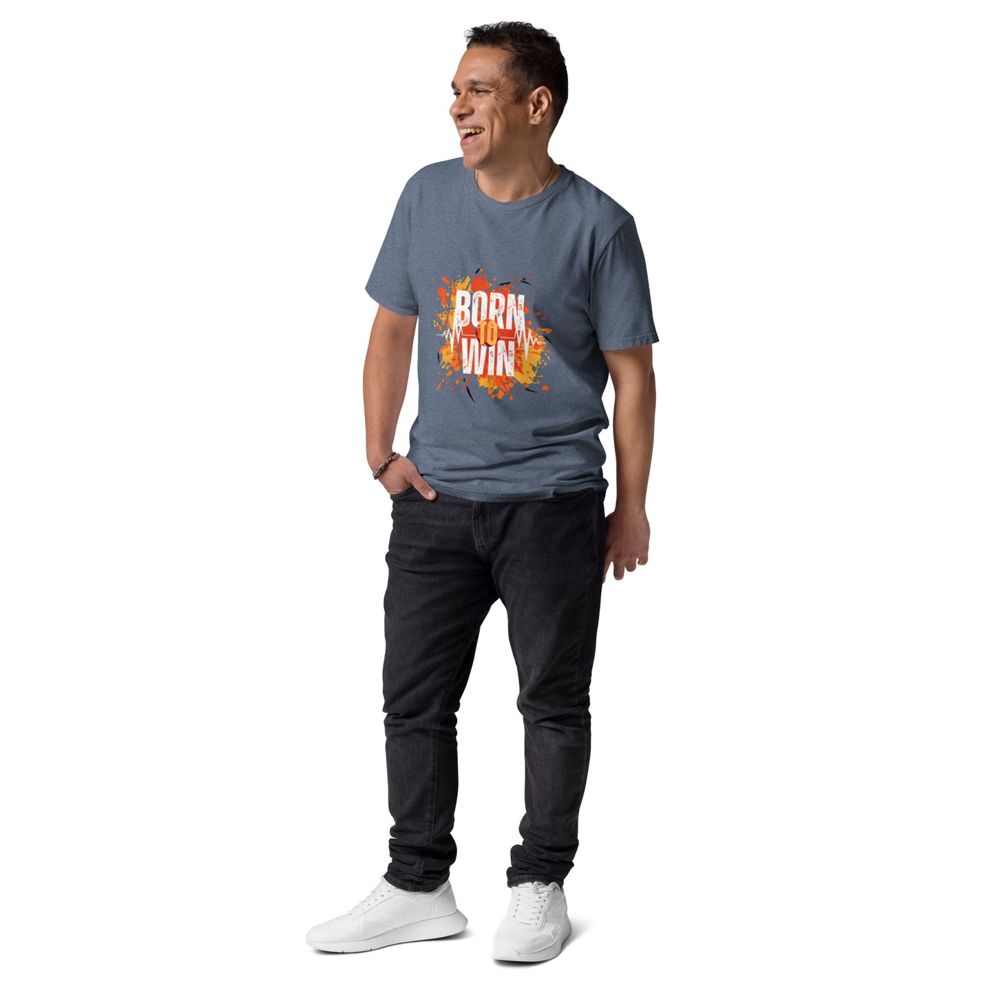 BORN TO WIN- Unisex organic cotton t-shirt - TRIPLE-A