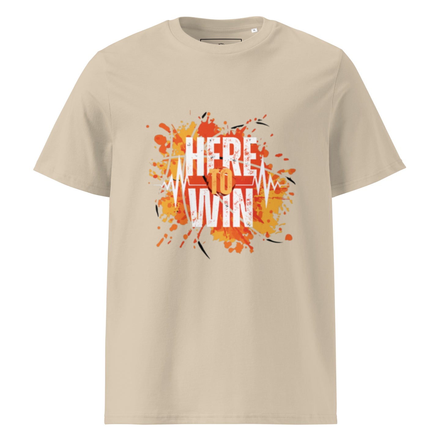 HERE TO WIN- Unisex organic cotton t-shirt - TRIPLE-A