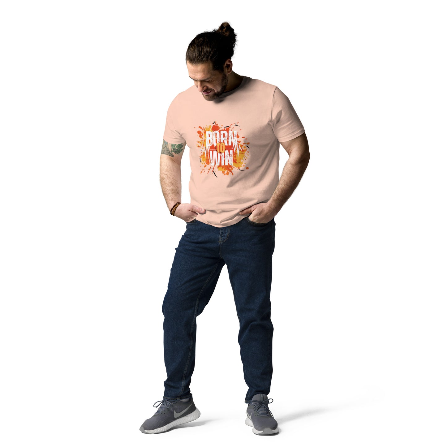BORN TO WIN- Unisex organic cotton t-shirt - TRIPLE-A