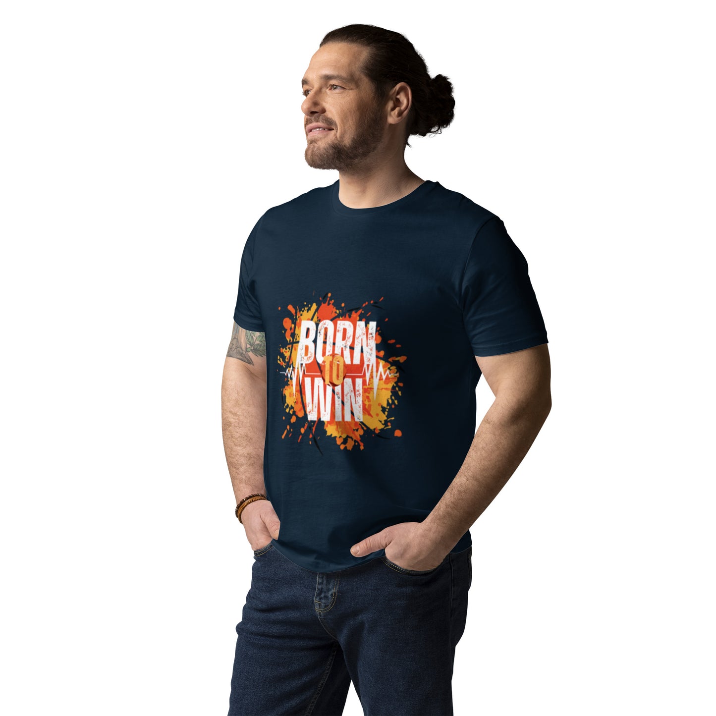 BORN TO WIN- Unisex organic cotton t-shirt - TRIPLE-A