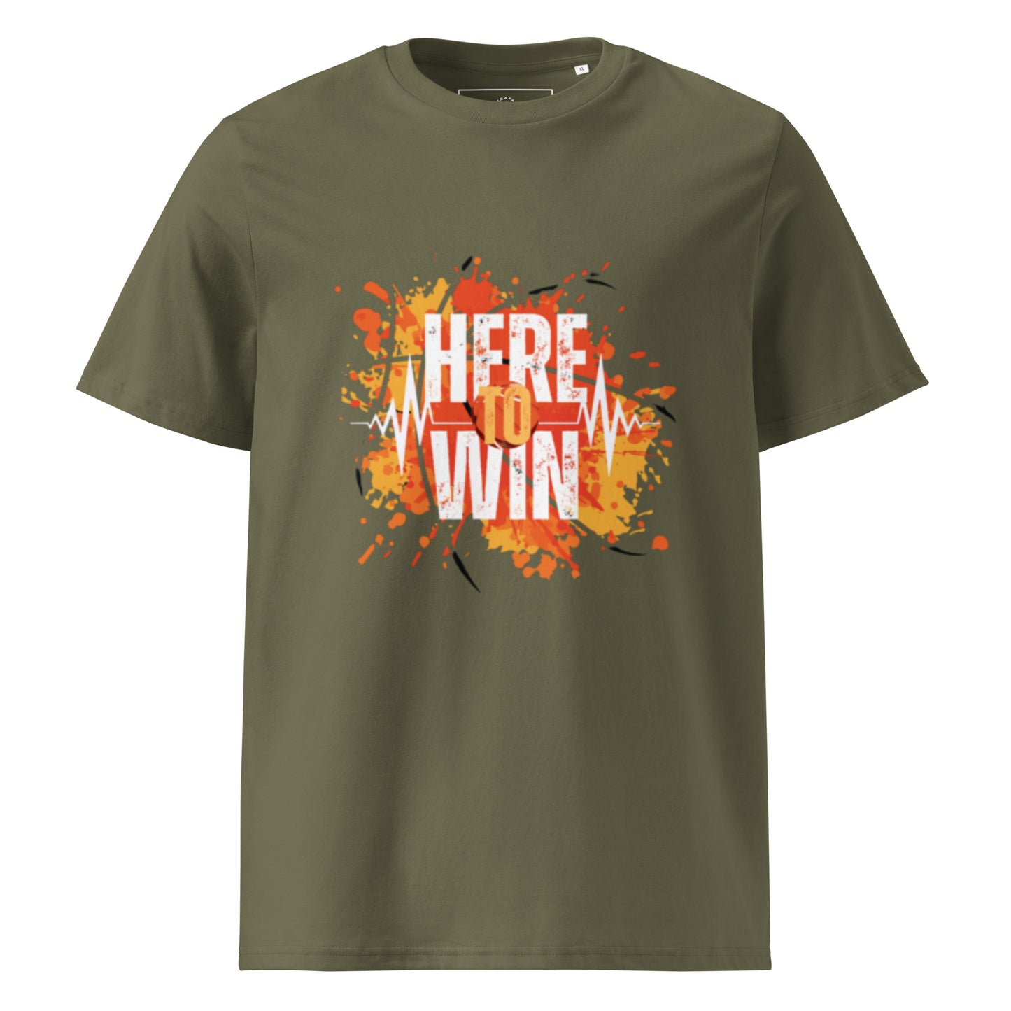 HERE TO WIN- Unisex organic cotton t-shirt - TRIPLE-A