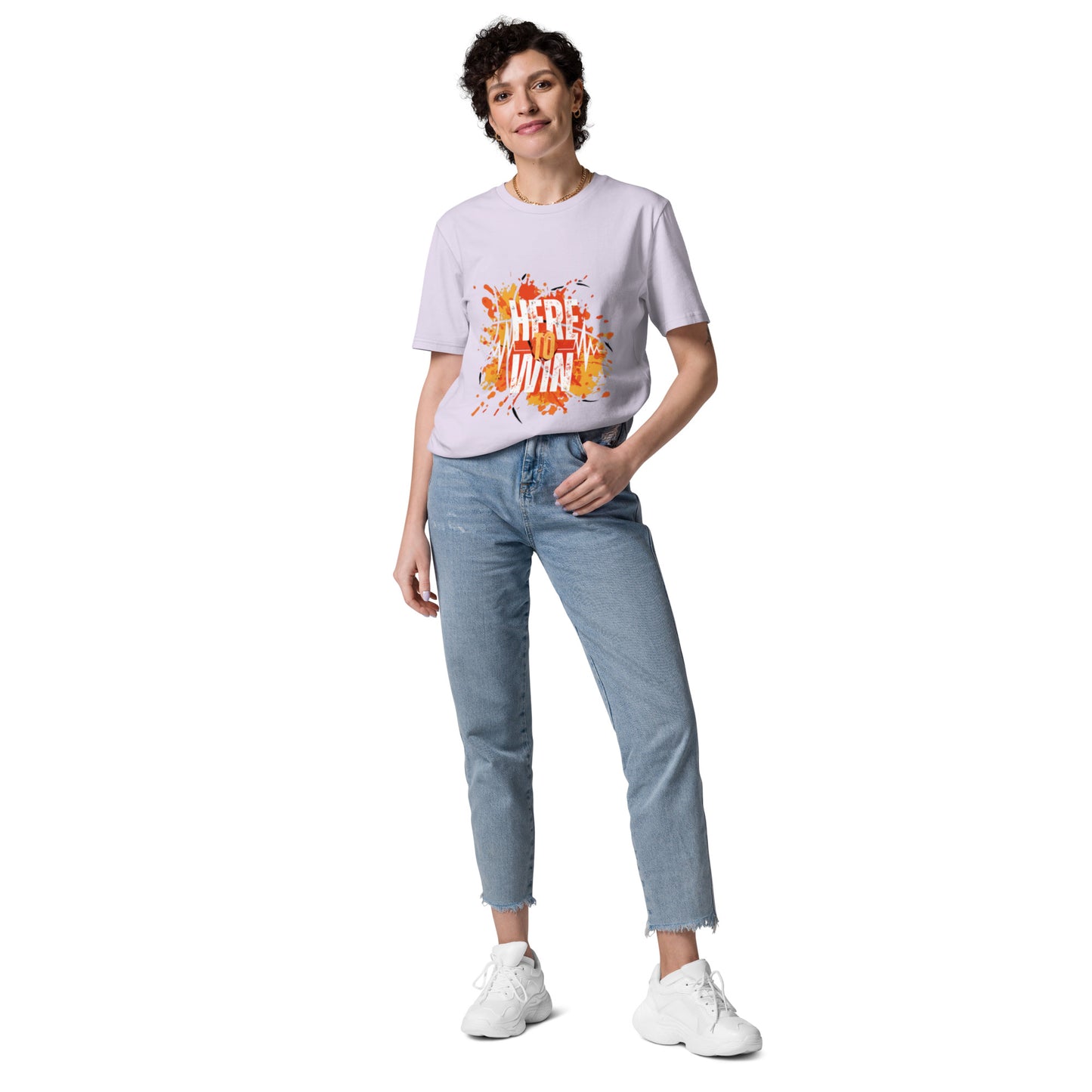 HERE TO WIN- Unisex organic cotton t-shirt - TRIPLE-A