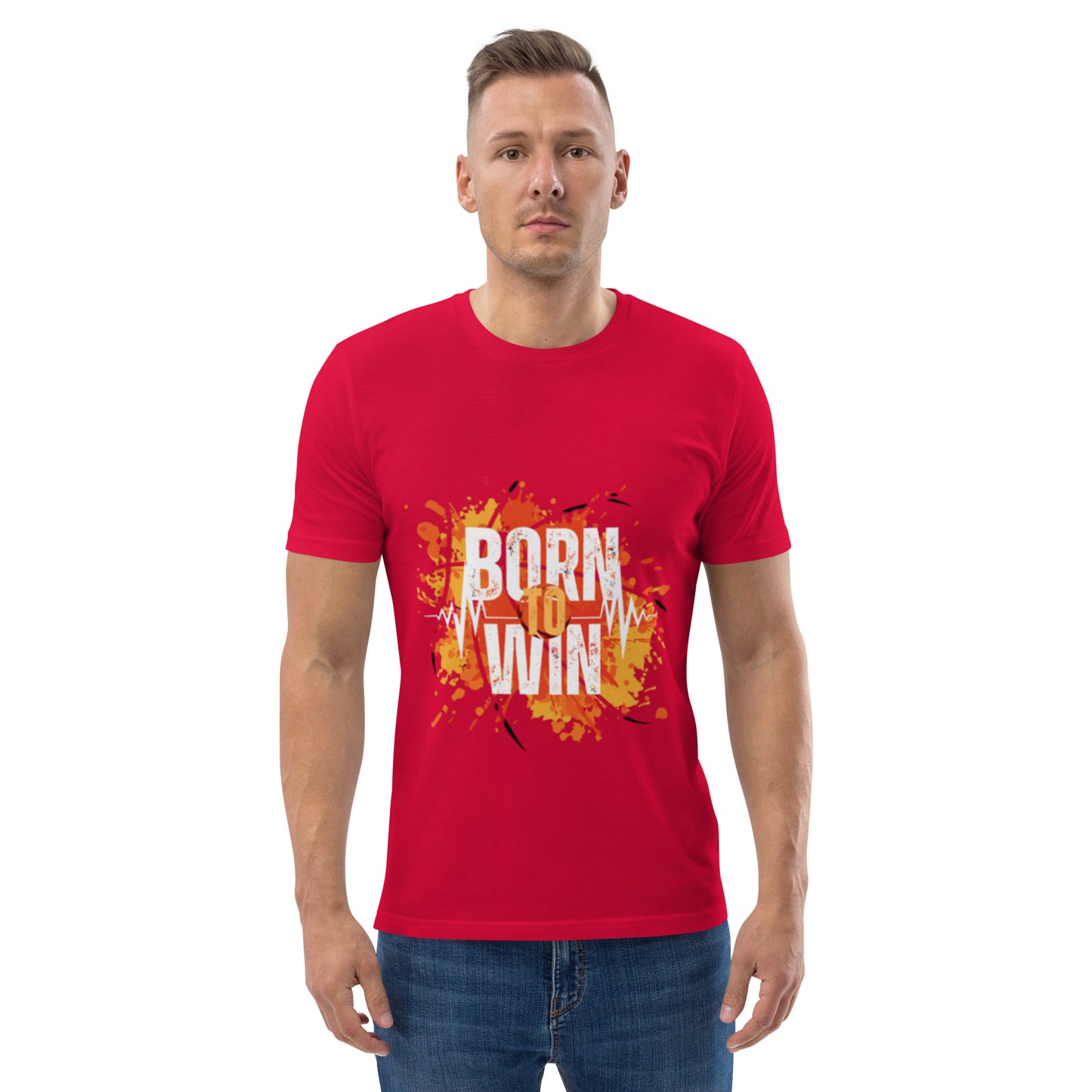 BORN TO WIN- Unisex organic cotton t-shirt - TRIPLE-A