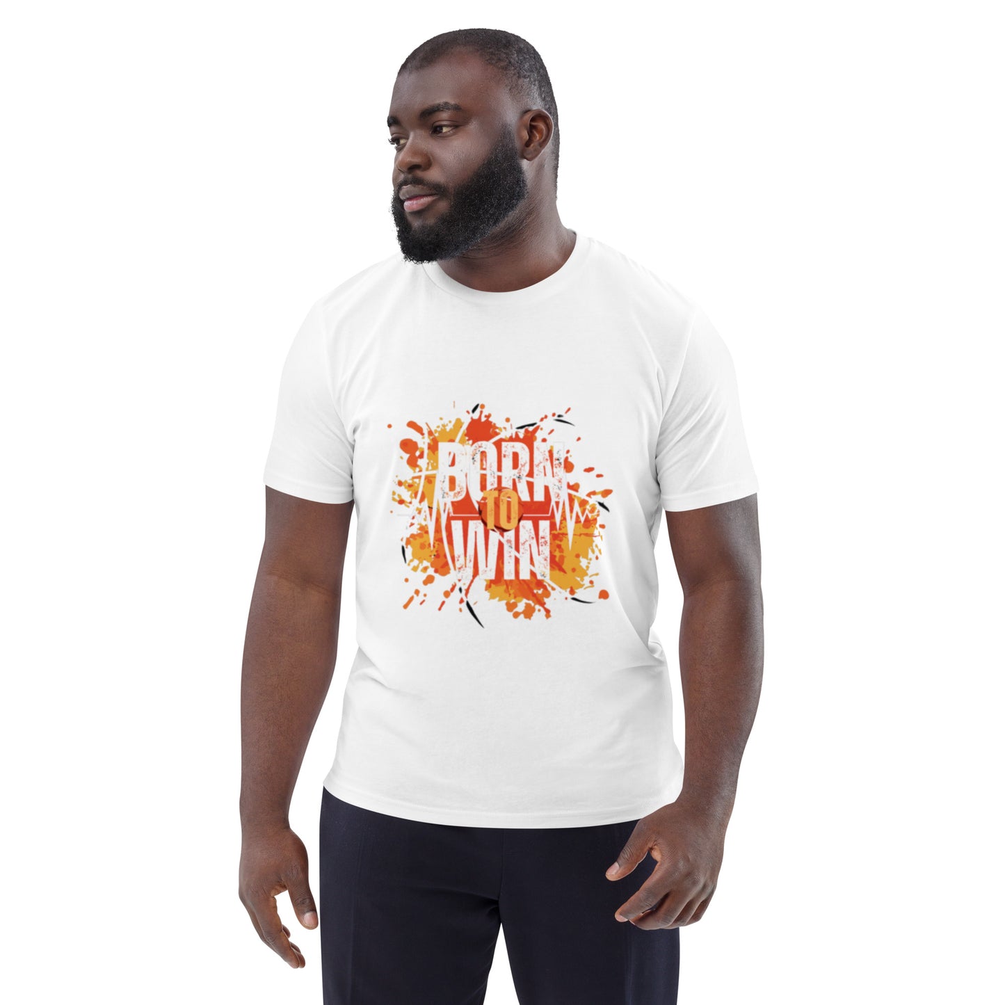BORN TO WIN- Unisex organic cotton t-shirt - TRIPLE-A