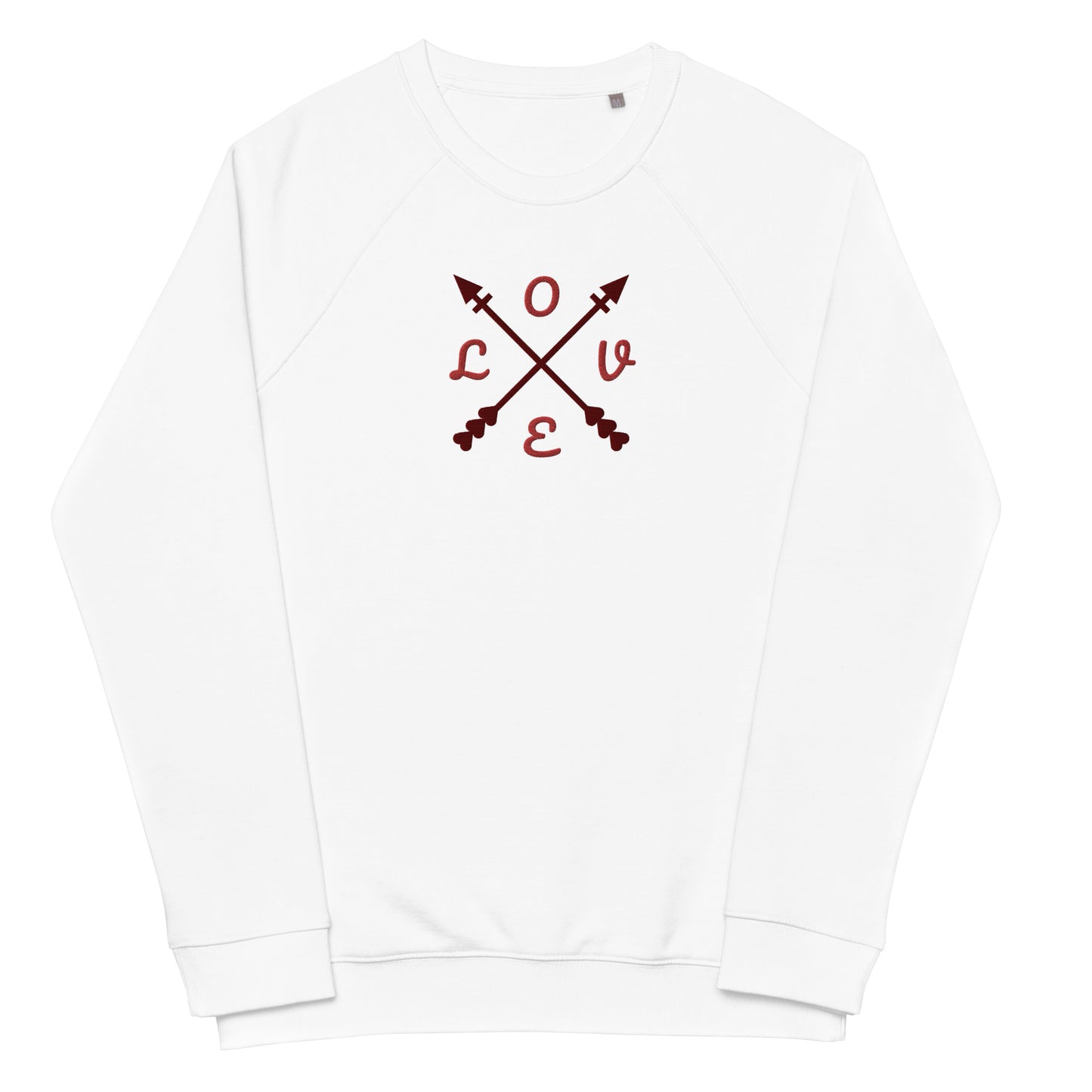 Love Unisex organic raglan sweatshirt - TRIPLE-A