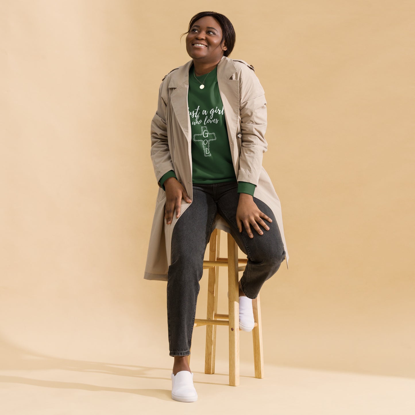 JUST A GIRL - Premium Sweatshirt - TRIPLE-A