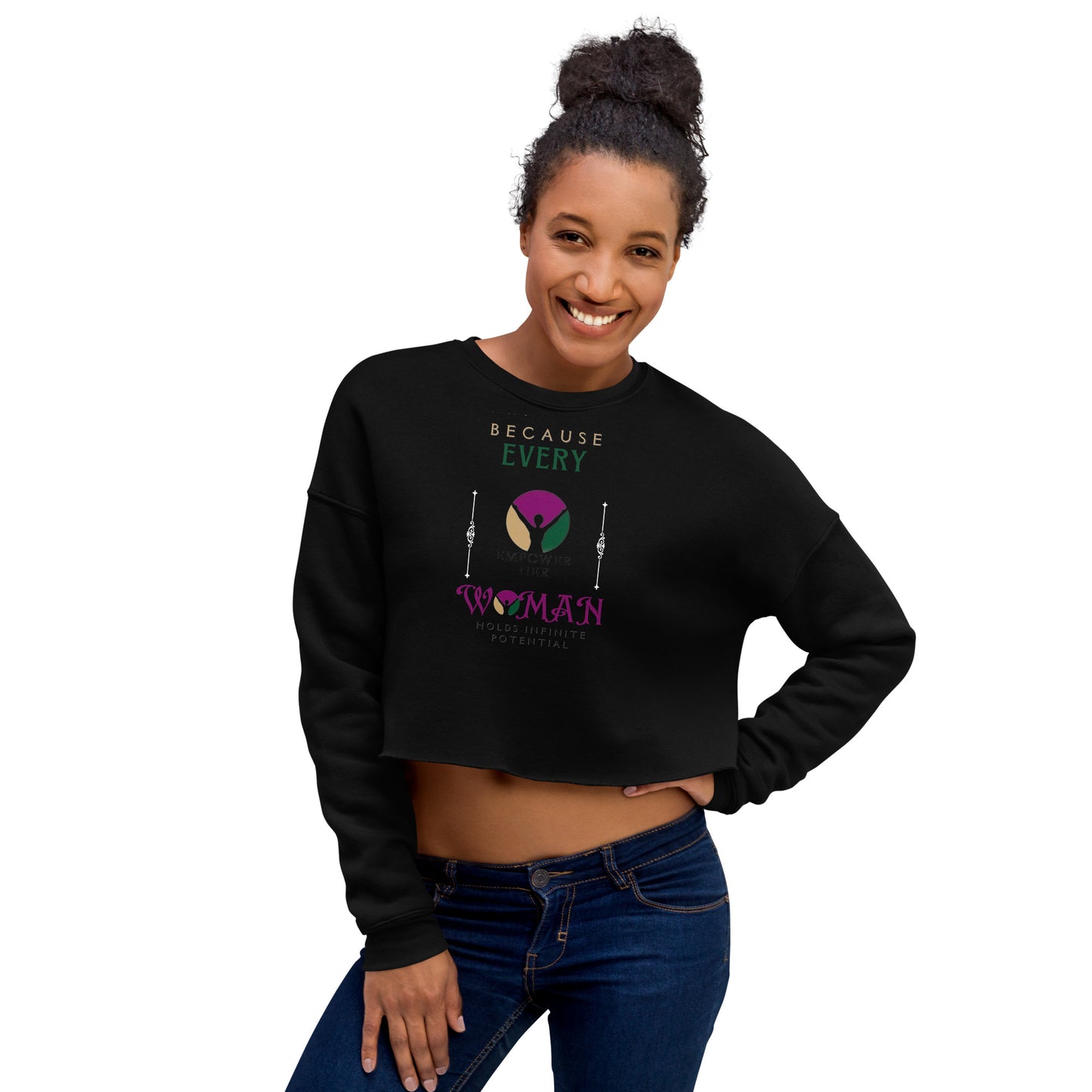 EVERY WOMAN- Crop Sweatshirt - TRIPLE-A
