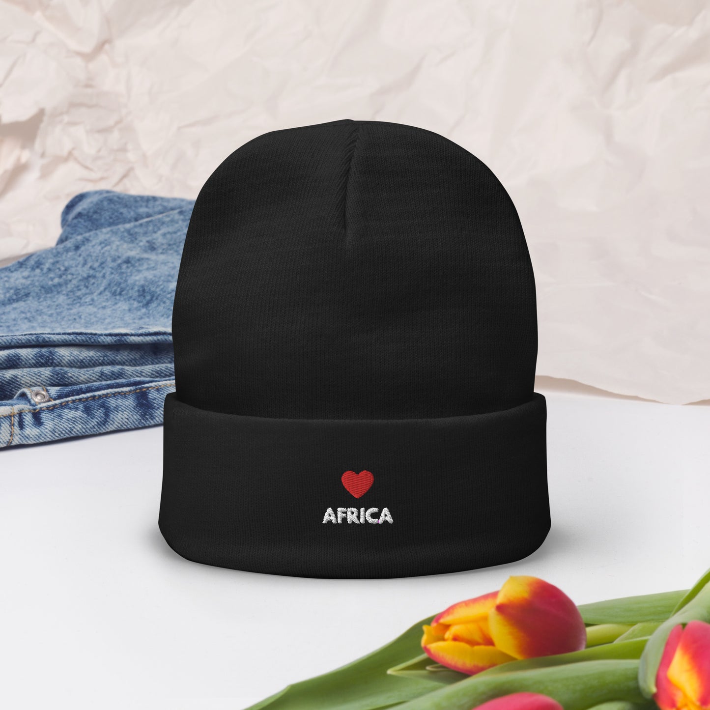 AFRICA-Embroidered Beanie - embroidered hats fast TRIPLE-A