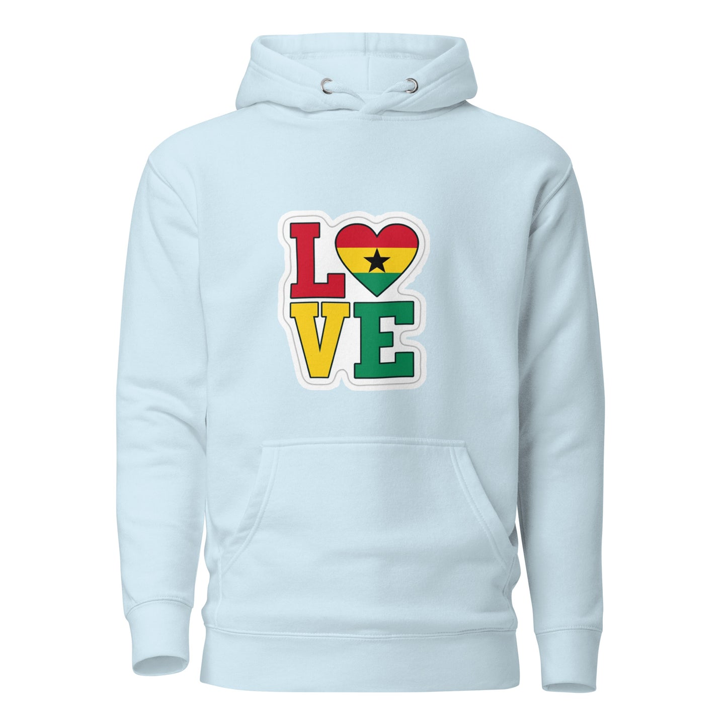 Love in Ghana Colours Unisex Hoodie - TRIPLE-A