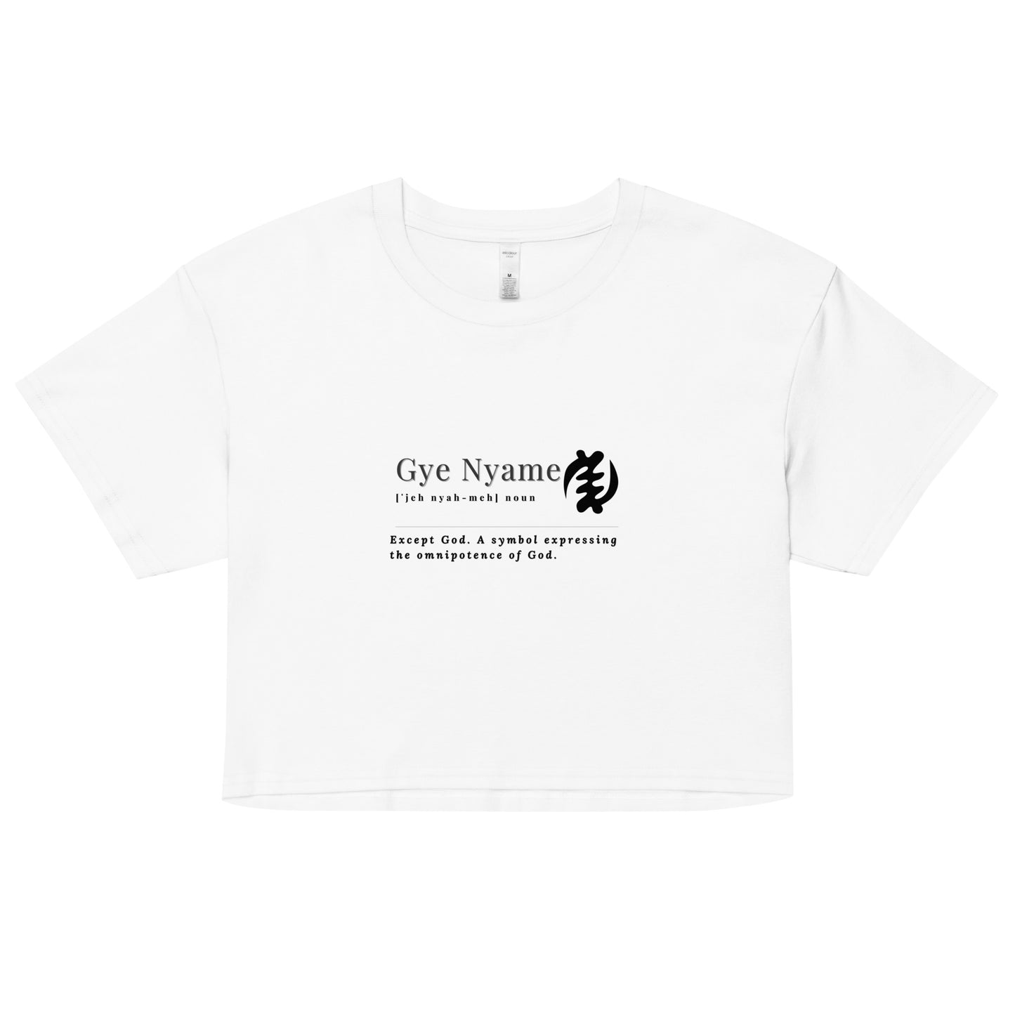 GYE NYAME-Women’s Crop Top - TRIPLE-A