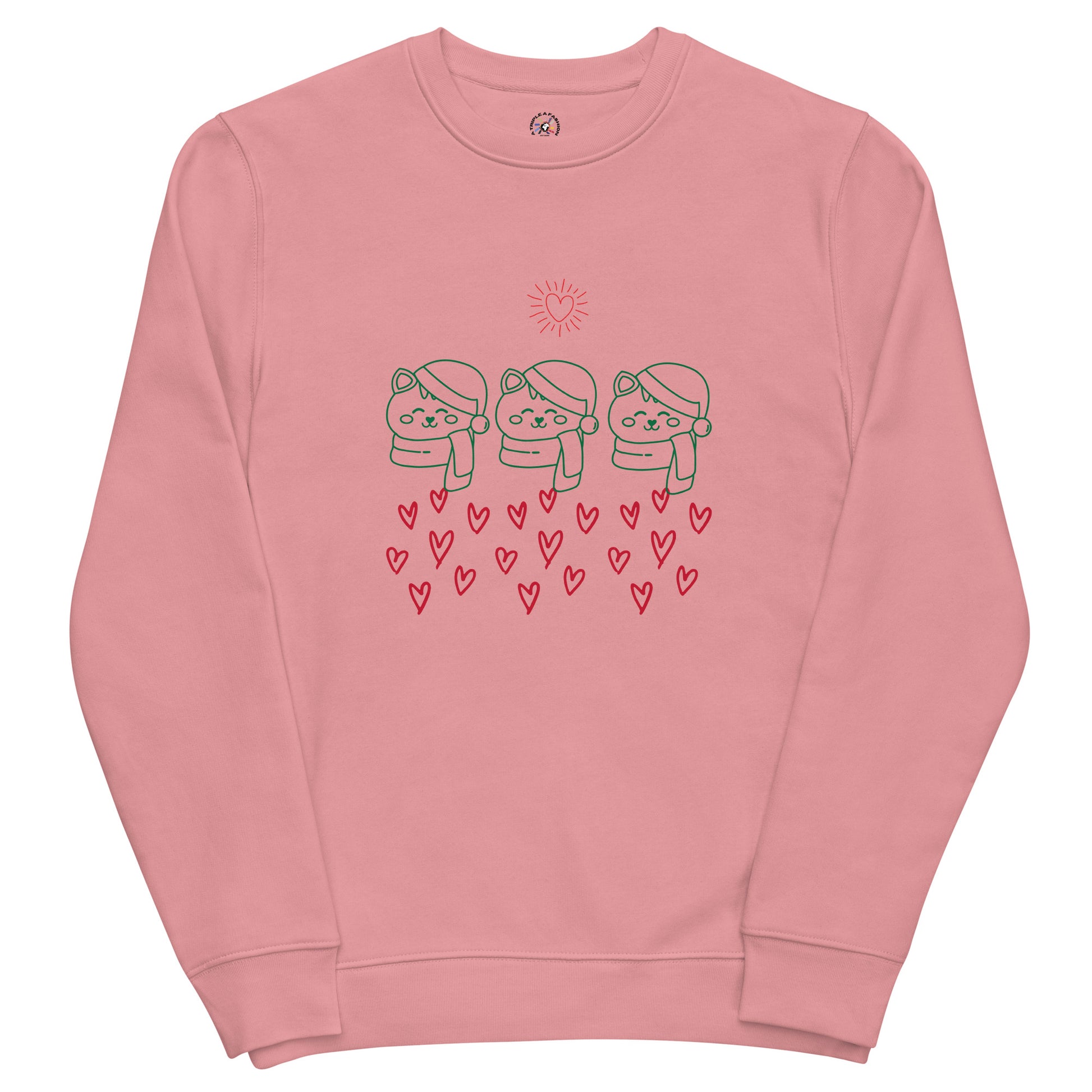 A Smile for Christmas Unisex eco sweatshirt - TRIPLE-A
