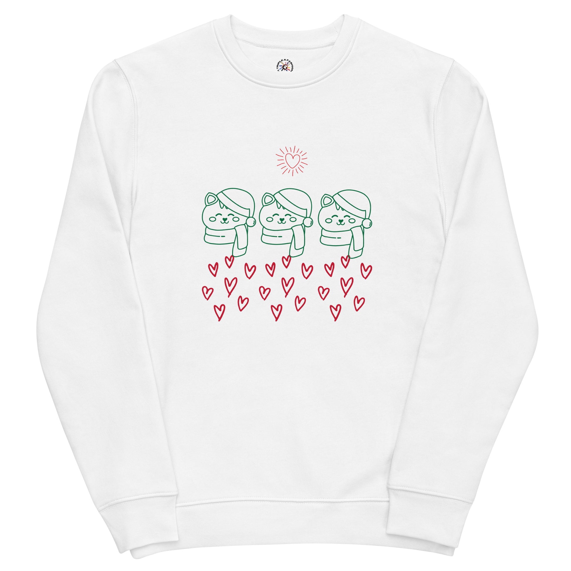 A Smile for Christmas Unisex eco sweatshirt - TRIPLE-A