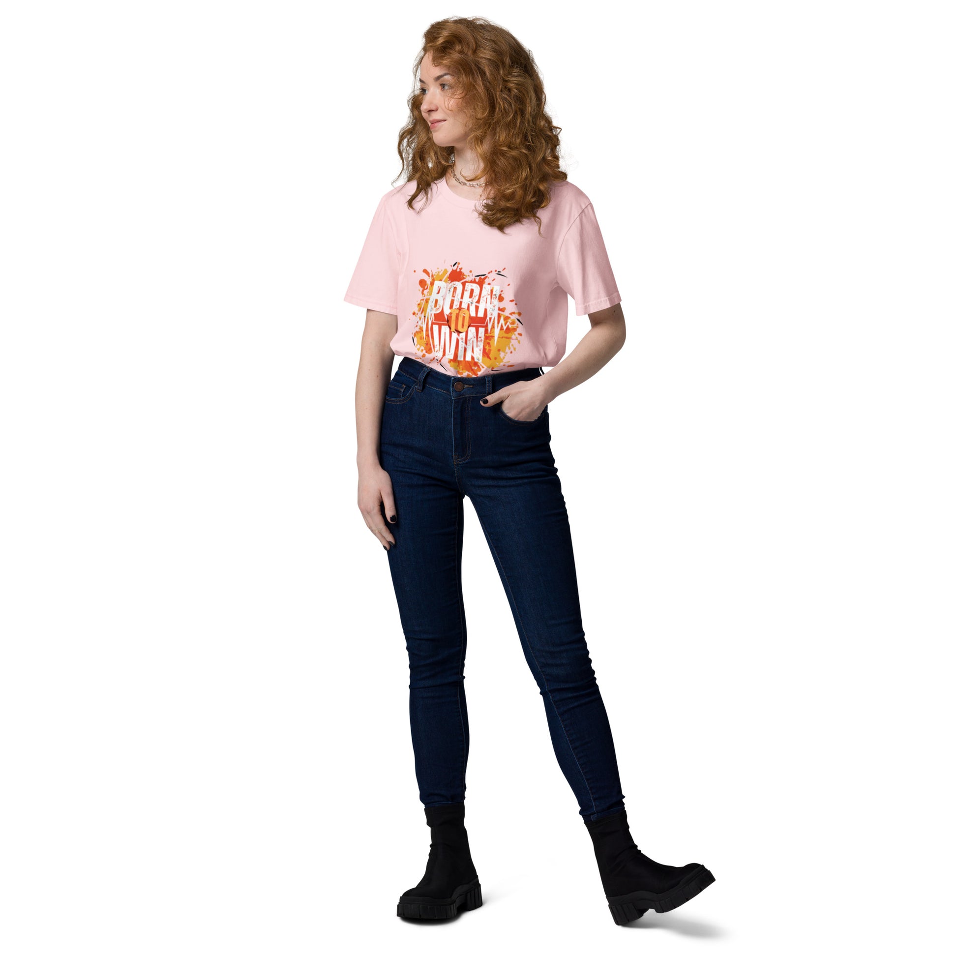 BORN TO WIN- Unisex organic cotton t-shirt - TRIPLE-A