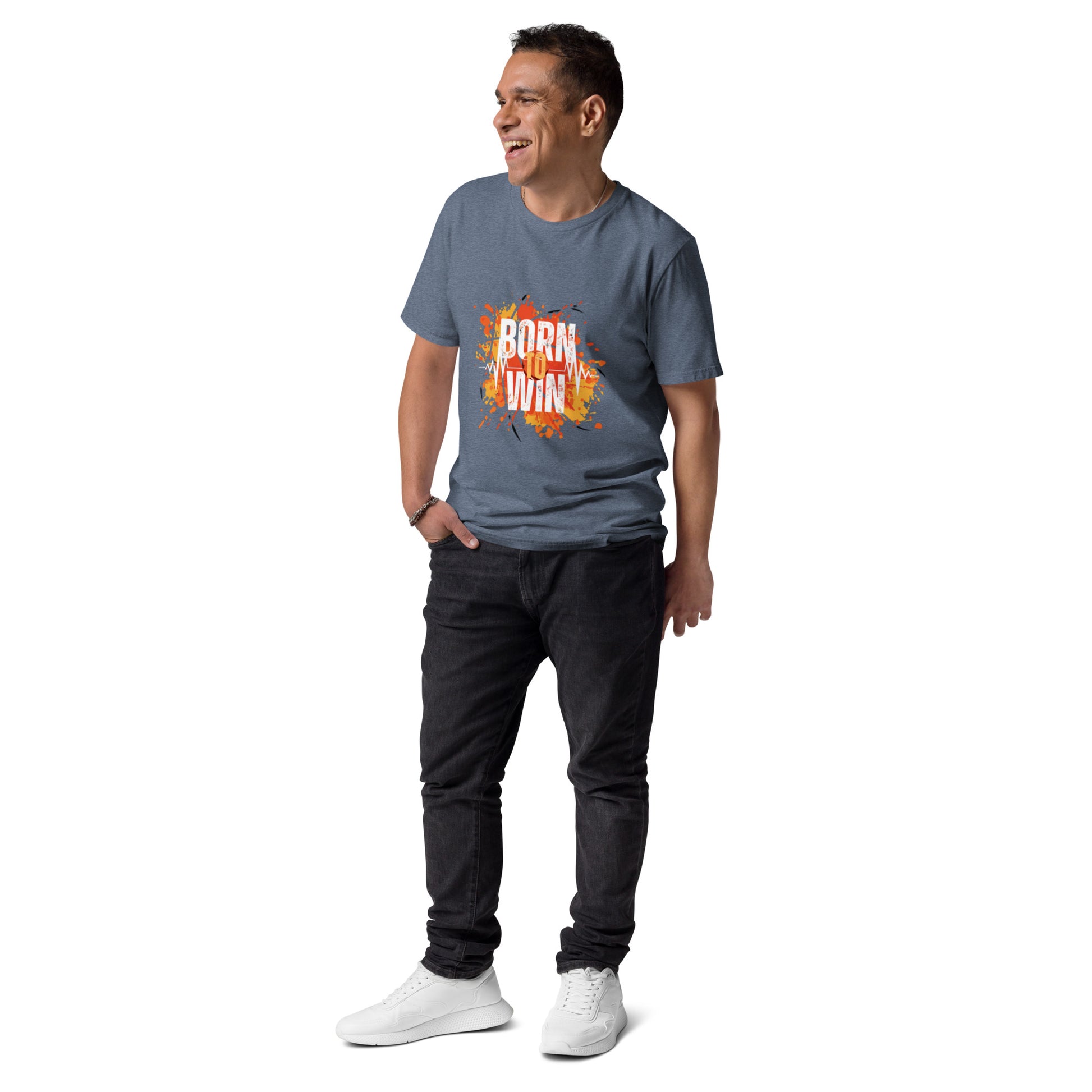 BORN TO WIN- Unisex organic cotton t-shirt - TRIPLE-A