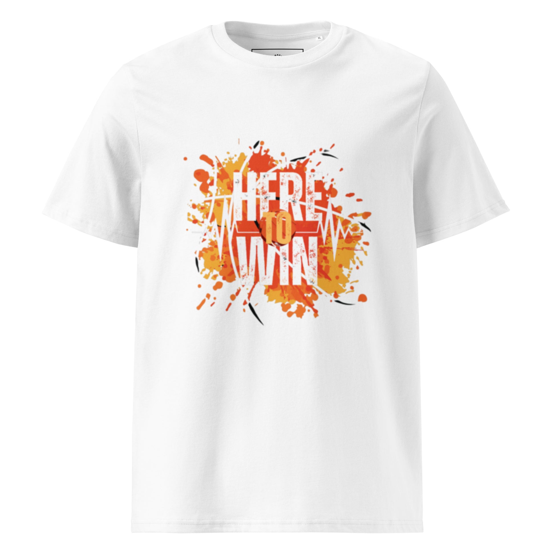 HERE TO WIN- Unisex organic cotton t-shirt - TRIPLE-A