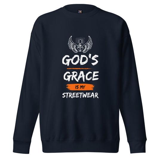 GOD'S GRACE - Unisex Premium Sweatshirt - TRIPLE-A