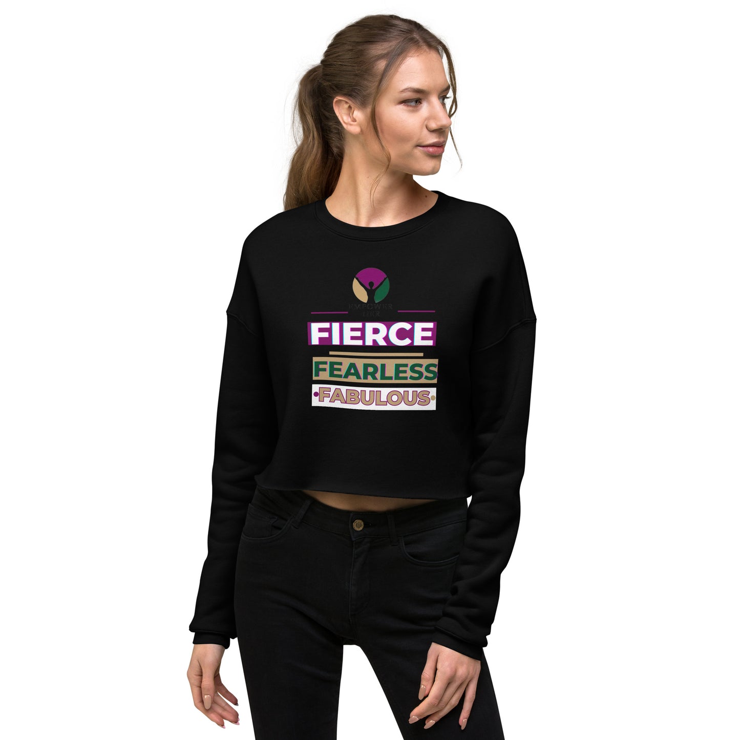 FIERCE- Crop Sweatshirt - TRIPLE-A