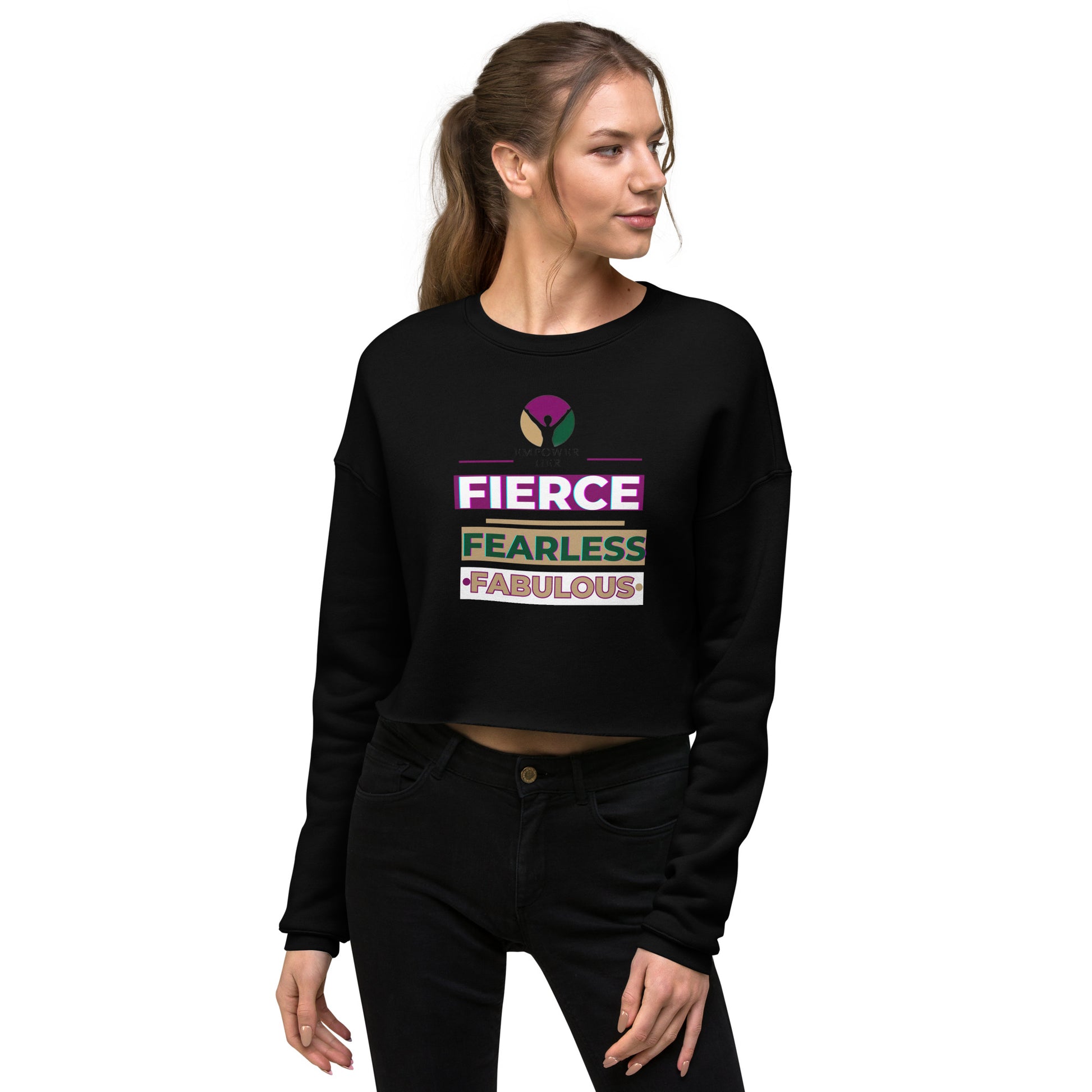 FIERCE- Crop Sweatshirt - TRIPLE-A