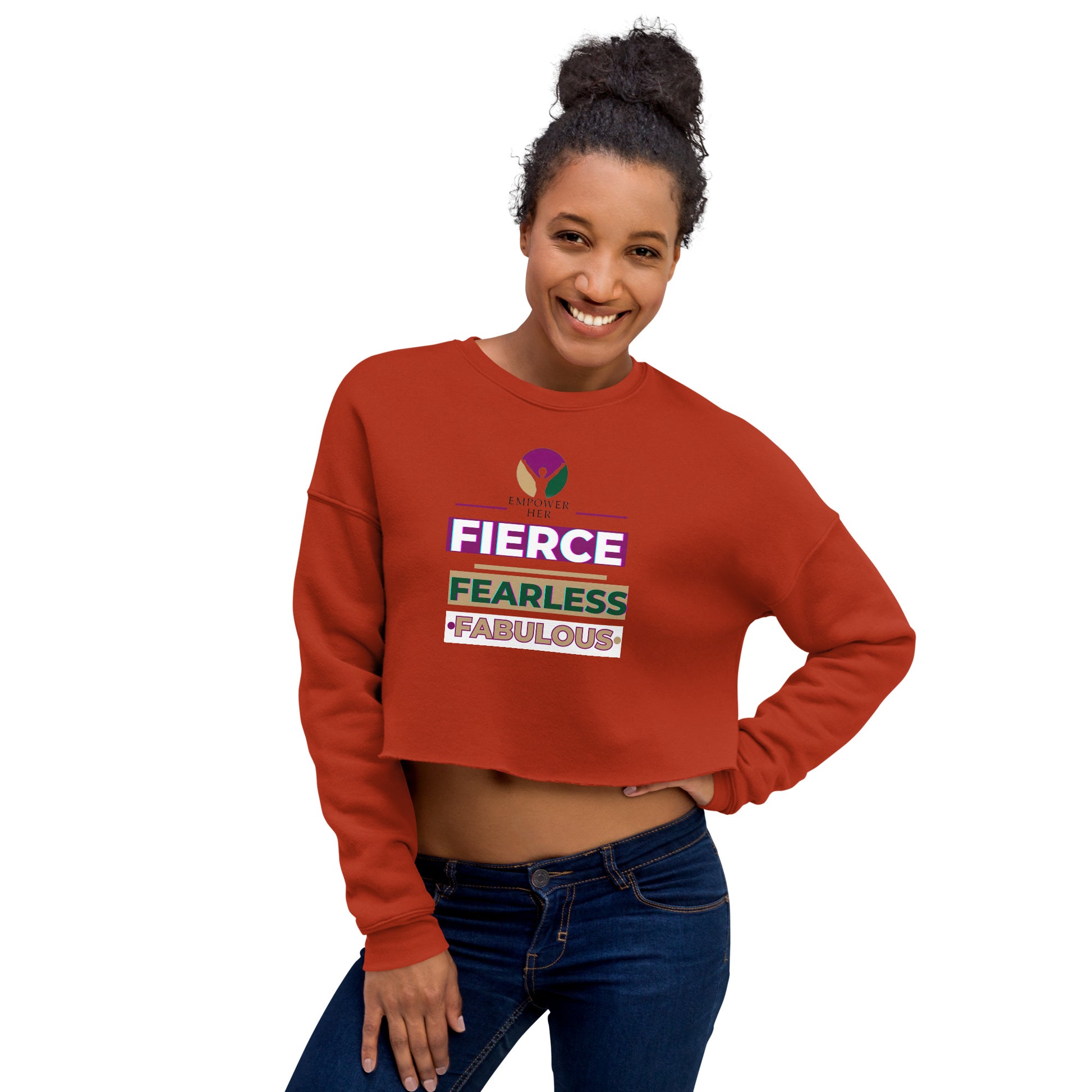 FIERCE- Crop Sweatshirt - TRIPLE-A