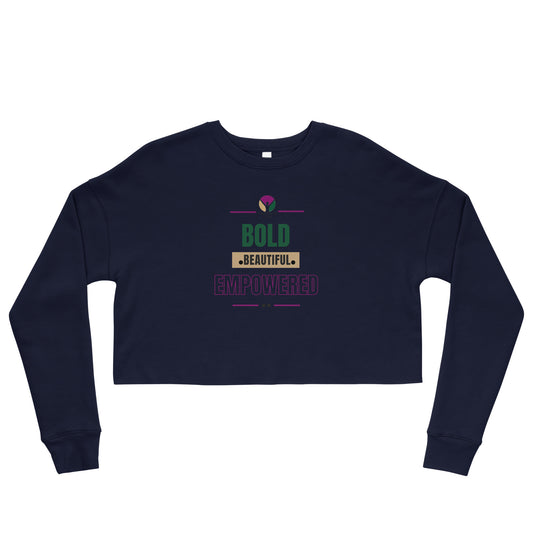 BOLD- Crop Sweatshirt - TRIPLE-A