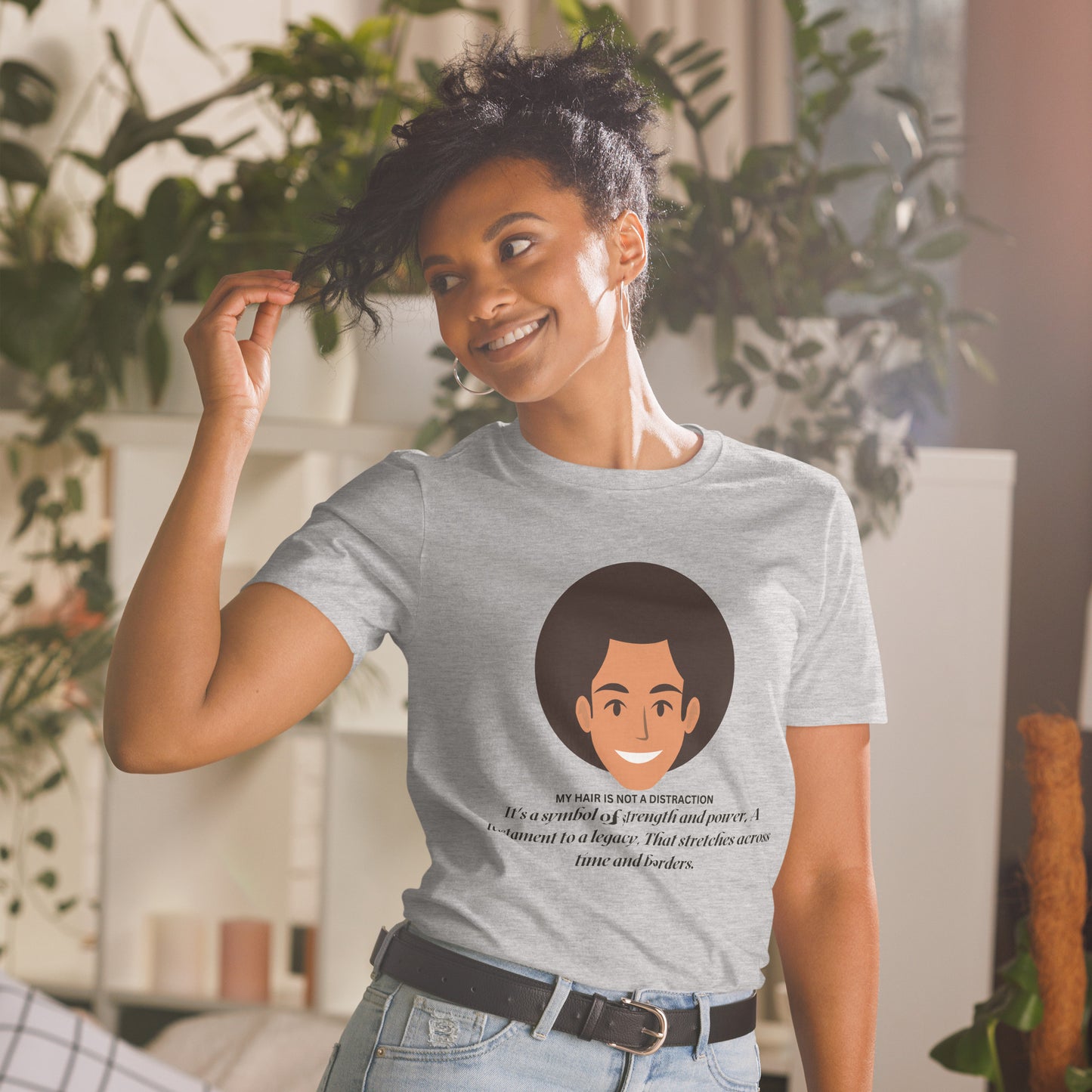 MY HAIR-Short-Sleeve Unisex T-Shirt - TRIPLE-A