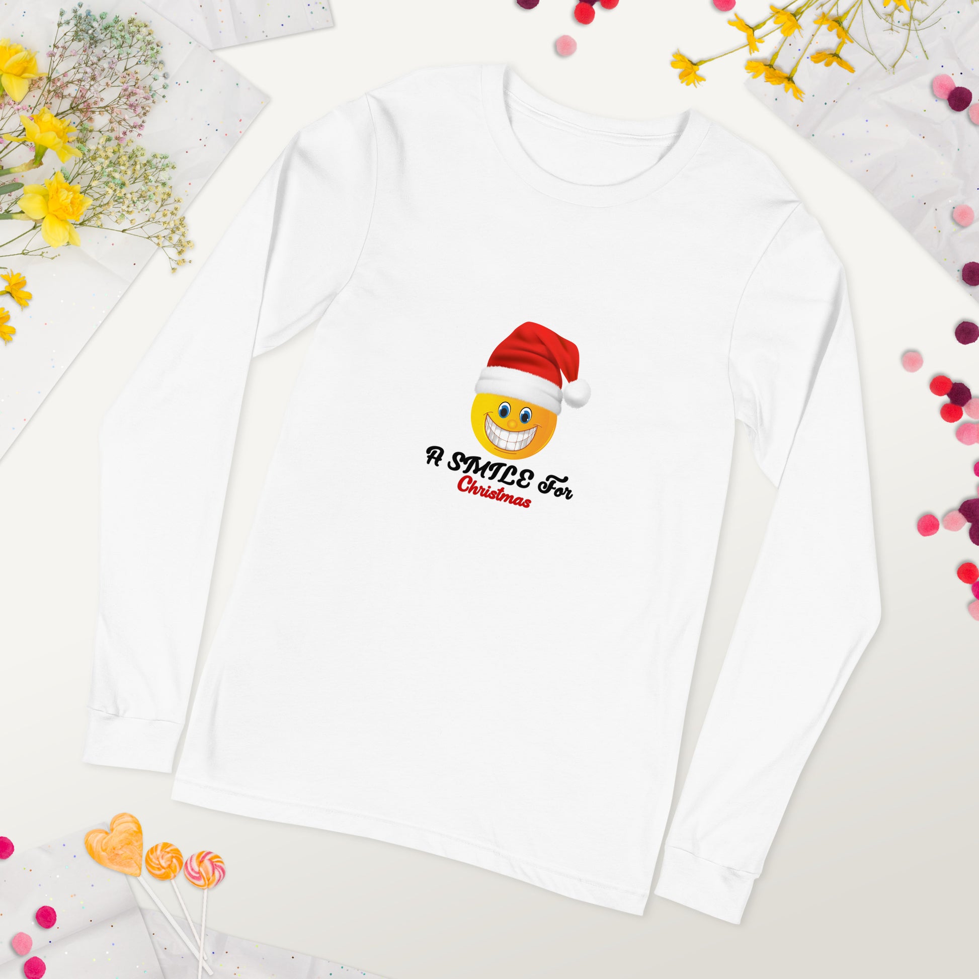 A SMILE-Unisex Long Sleeve Tee - long sleeve tee  TRIPLE-A
